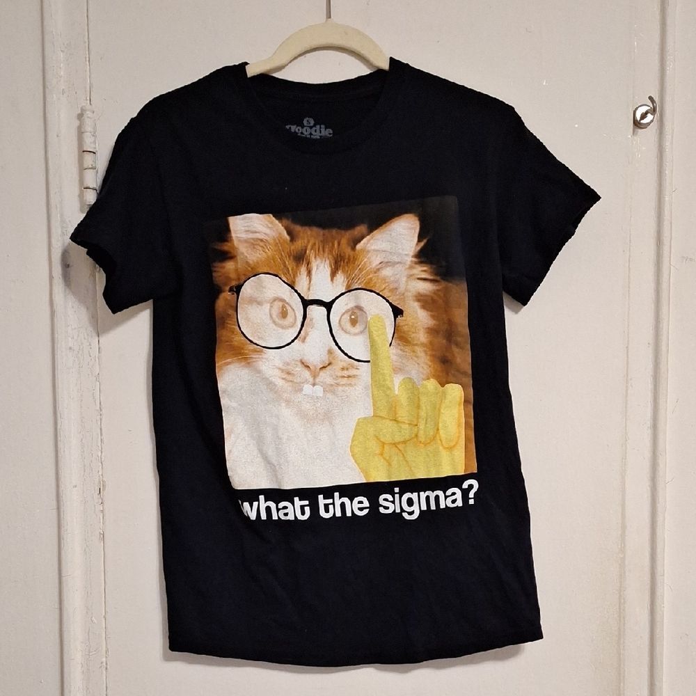 Sigma Cat with Glasses T-Shirt